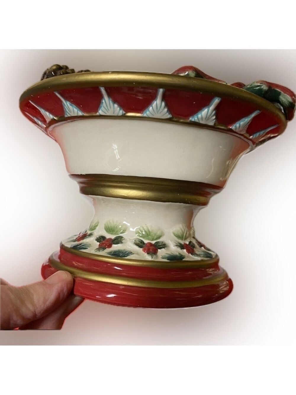 Signature Home Collection Vintage ‘Christmas Day* Pillar Candle Holder from 2003